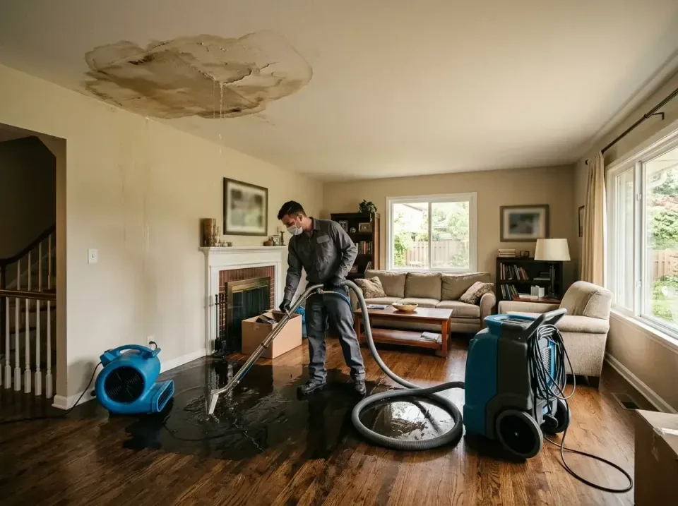 attic-pipe-burst-ceiling-drip-008 — frequently asked questions, Water Damage Restoration & Carpet Care in Parkville, MO
